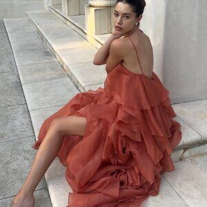 Aje Pandorea Layered Maxi Dress